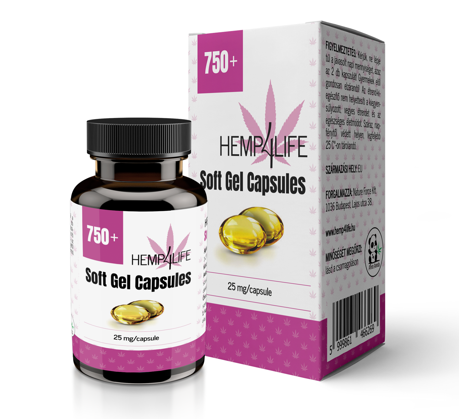 750_kapszula_doboz Hemp4Life lágyzselatin kapszula 30db 750