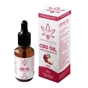 Hemp4life széles spektrumú CBD olaj (kender-alma) 10ml 500mg CBD (5%)