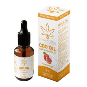 Hemp4life széles spektrumú CBD olaj (kender-vérnarancs) 10ml 500mg CBD (5%)