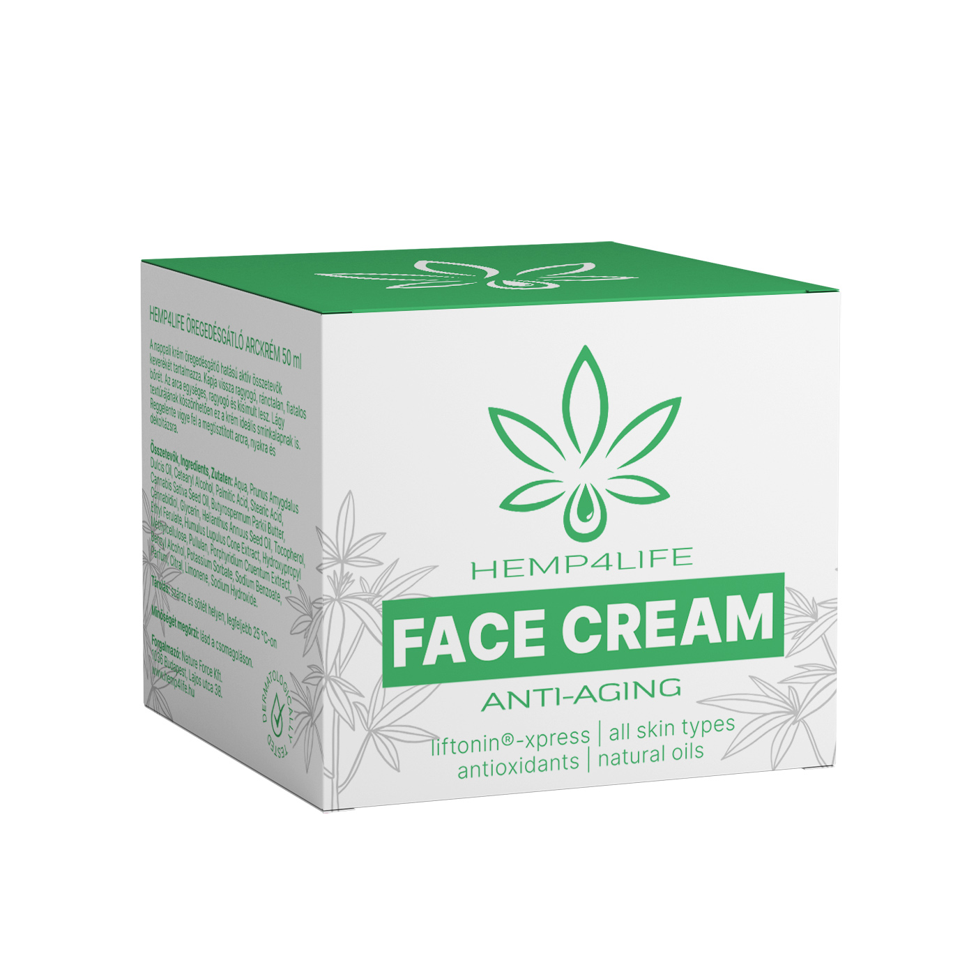 Hemp4Life arckrém (anti aging) 50ml