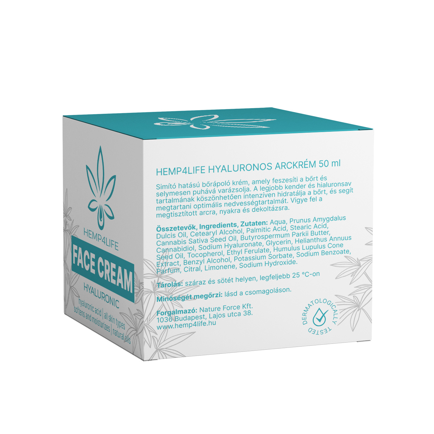 Hemp4Life arckrém (hyaluronos) 50ml