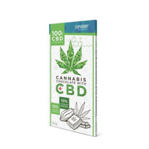 Euphoria CBD tartalmú kannabiszos tejcsokoládé 80g 100mg