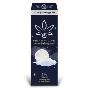Hemp4Life teljes spektrumú CBD olaj (citromfű-melatonin) 10ml 500mg CBD (5%)
