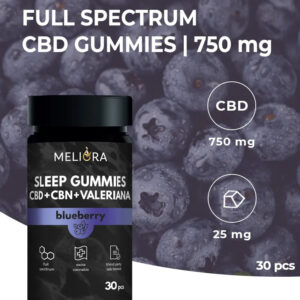 Meliora CBD Gumicukor Sleep Gummies 30 db | Áfonya